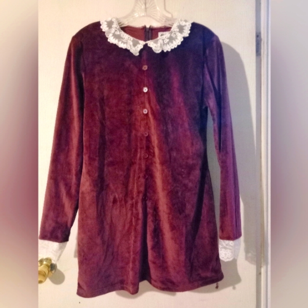 Wednesday‎ Adams Family Brown Dress Sz. 12 Cosplay